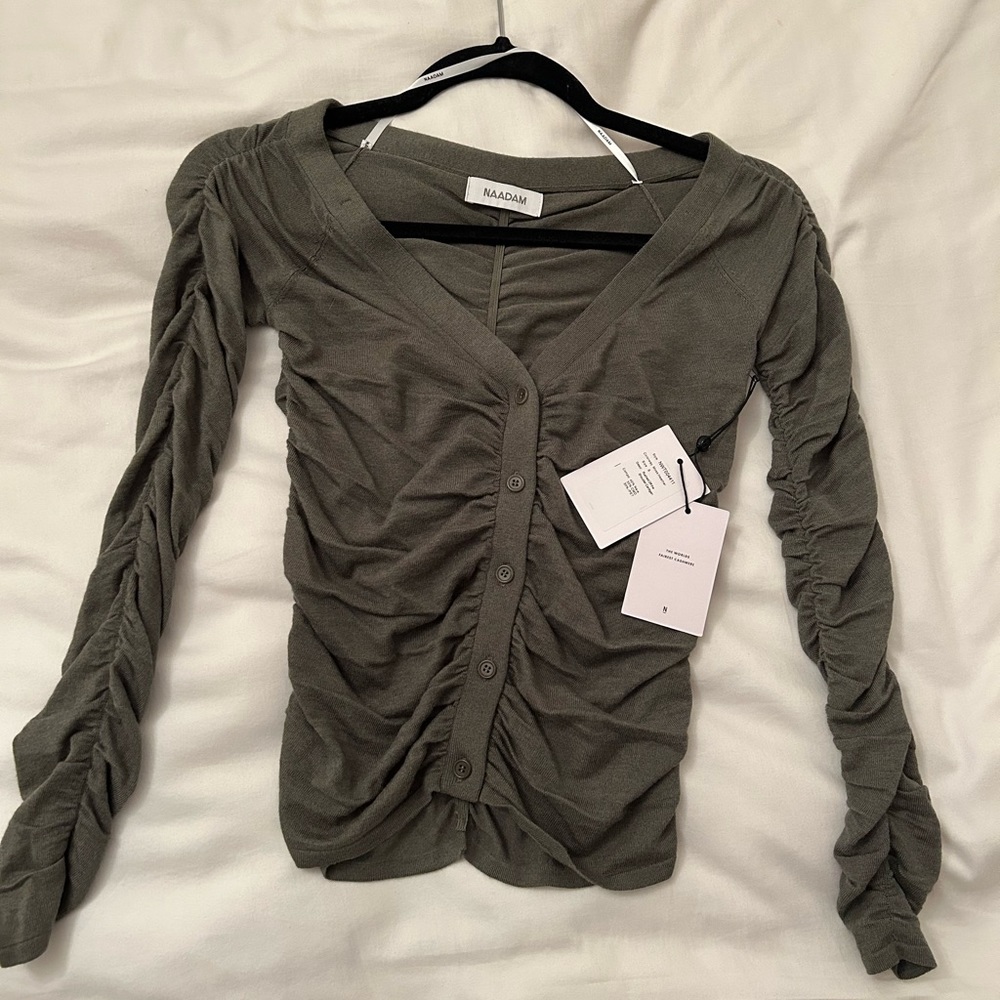 Ruched off the shoulder top